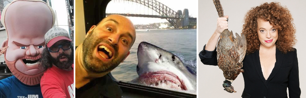 Judah Friedlander, Ted Alexandro, and Michelle Wolf